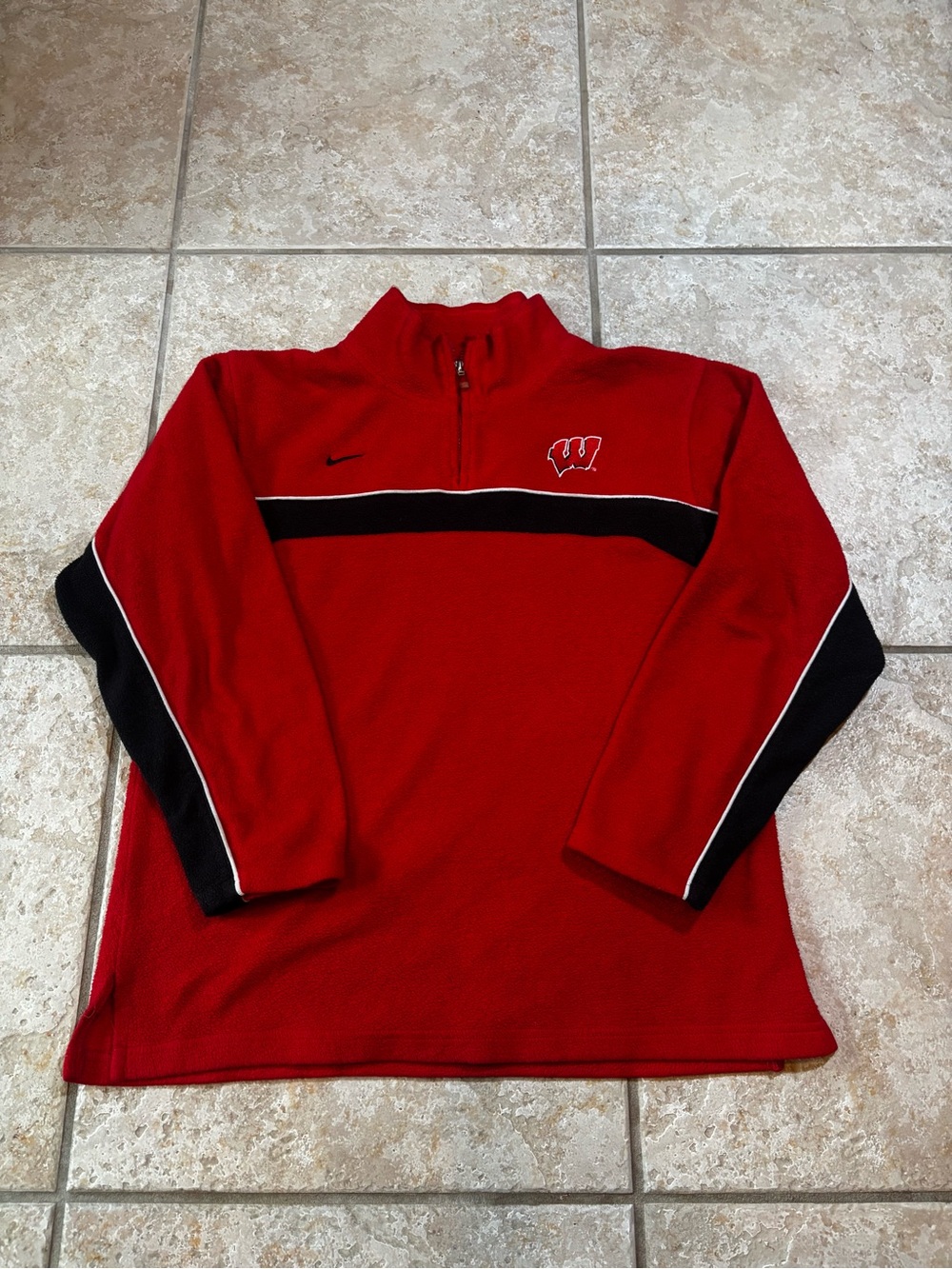 Nike Wisconsin Badgers Fleece Quarter Zip